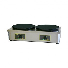 Equipex 400ED 15-3 4" Double Crepe Maker with Two Cast Iron Plates Stainless Steel 208 240v NSF B002C6IFOI