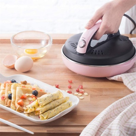 N C Household Electric Crepe Maker Stainless Steel Mini Non-Stick Electric bakeware Convenient and Fast can Cook Crepes Sandwiches Pancakes Tortillas B08XXJ6KK7