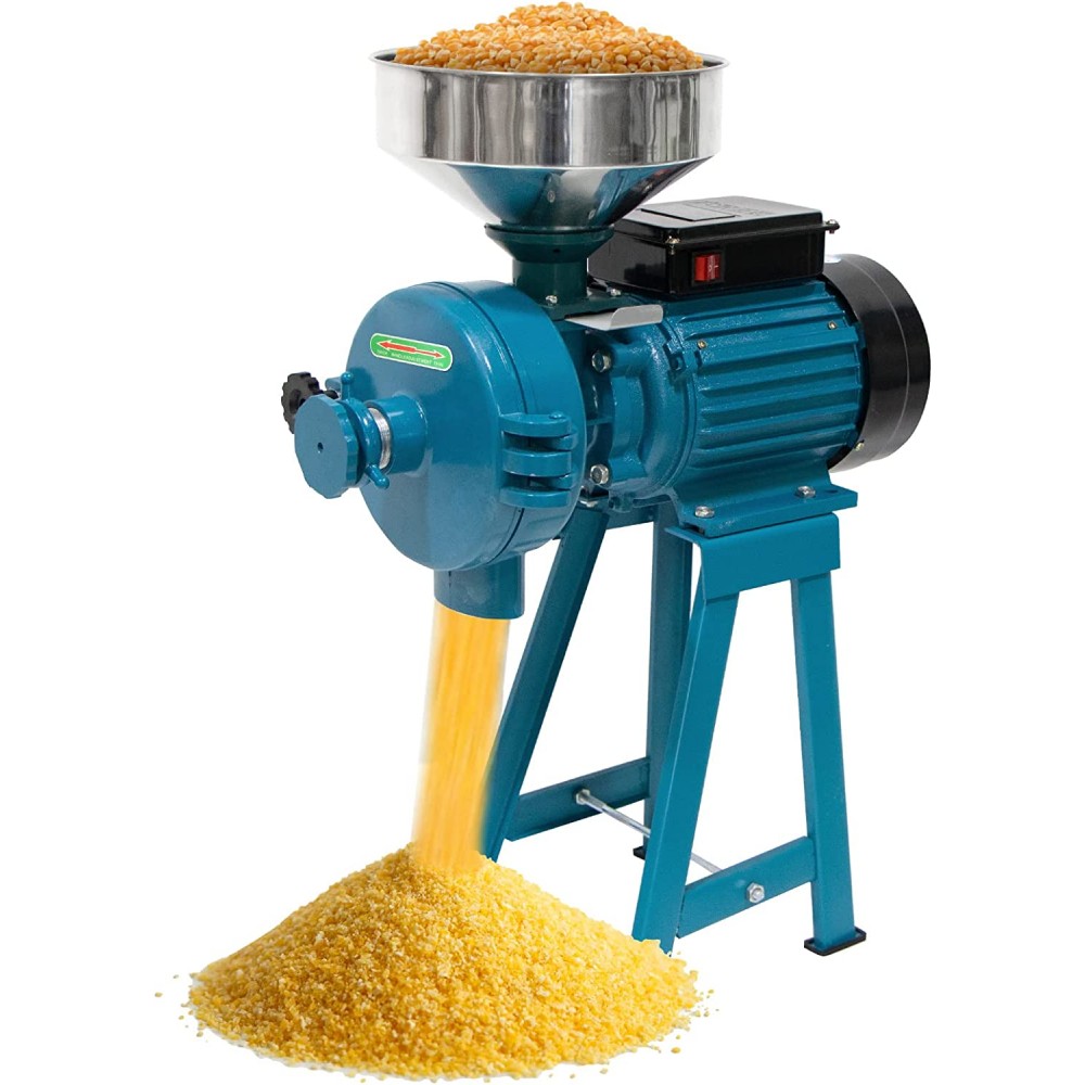 ABORON Grain Mills Wet Dry Cereals Grinder Electric Grain Corn Mill 3000W 110V Commercial Grain Grinding Machine for Coffee Wheat Feed Flour W Funnel steel + stone DISCS B09BCPMTZL