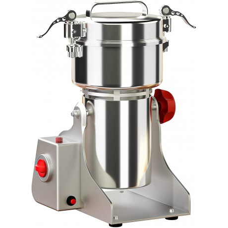 Emardom 800g Electric Grain Mill Spice Grinder Stainless Steel Commercial Powder Machine Dry Pulverizer with Extra Customize Brush Easy to Clean B09F64KTGD
