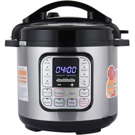 Wailiy Mini 7-in-1 Electric Pressure Cooker 6L Stainless Steel,One T-ouch Programs B09HXVDSVC