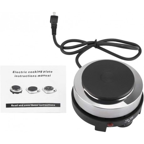 500W Hot Plates for Cooking Electric Mini Single Burner Hot Plate for Kitchen Outdoor Camping Travel RV 4 Inch Diameter B093DF1NZR