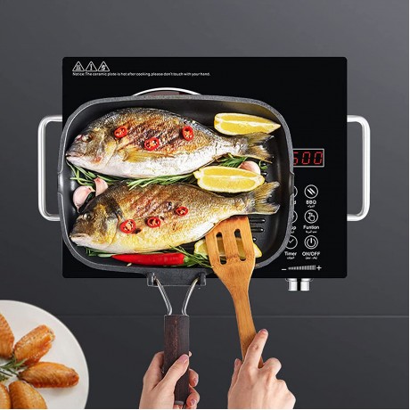 Wgwioo Portable Induction Cooktop Full Glass Induction Burner with Sensor Touch Stainless Steel Electric Cooker Countertop Burner 3500W B0987KV6DB