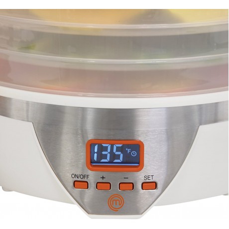 MasterChef Food Dehydrator w 5 Trays and Digital Temperature Controls- Dehydrating Machine includes FREE Recipe Guide- Overheating Protection + 8L Capacity- Dry Fruits Vegetables Beef Jerky & More B079LPNZMW
