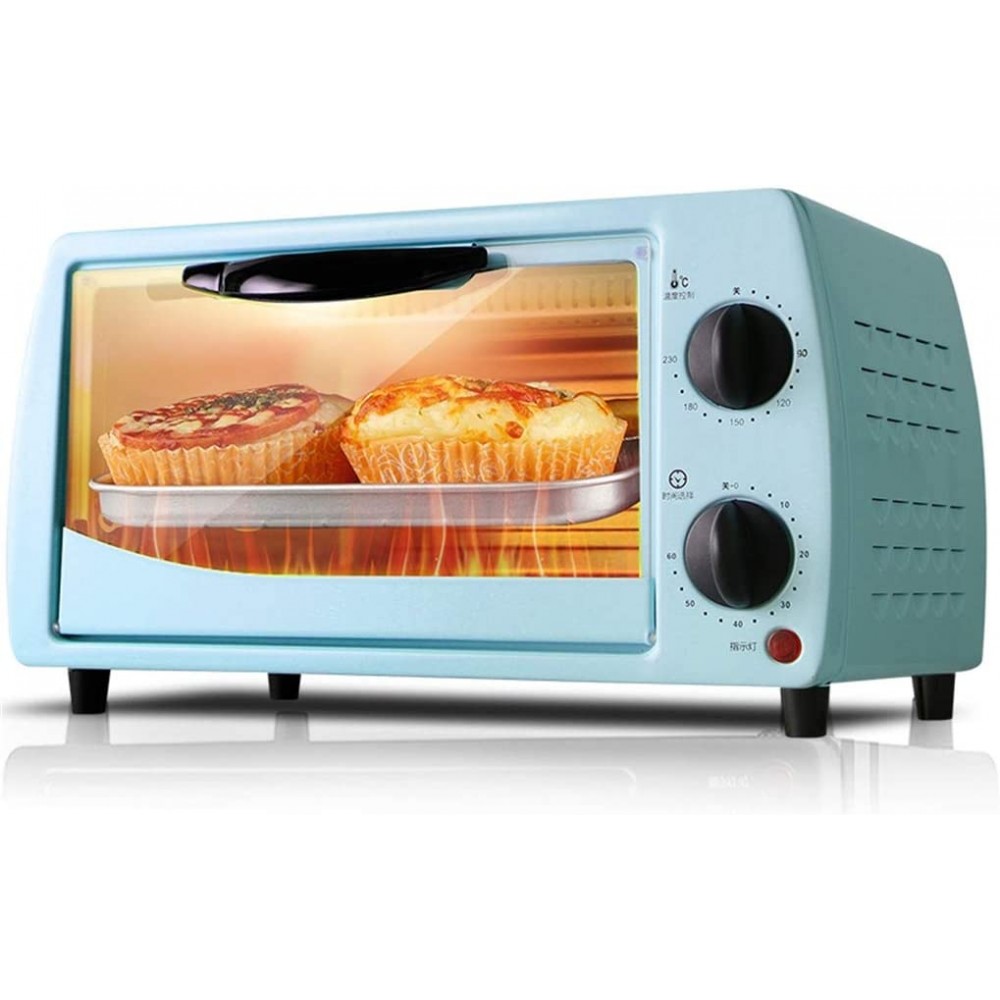 9L Kitchen Countertop Convection Oven 800W Toaster Oven With Non-Stick Bake Pan Broil Toasting Rack Toast Steam Bake Broil and Reheat B08BRTG9TN