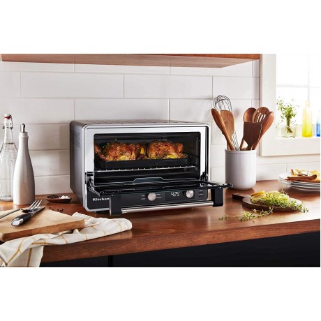 KitchenAid KCO211BM Digital Countertop Toaster Oven Black Matte RENEWED CERTIFIED REFURBISHED B08GYQF81S