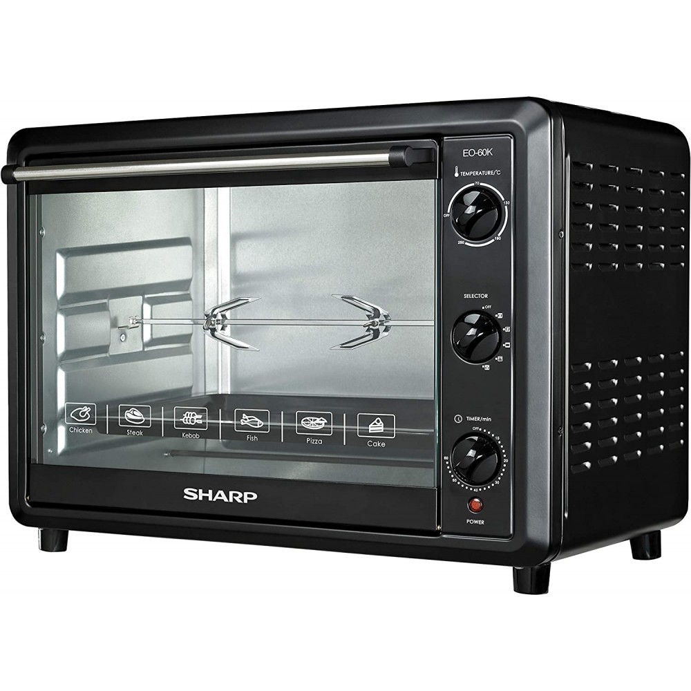 Sharp EO-60K-3 2000W Electric Toaster Oven with Convection Function 60-Liter 220V Non-USA Compliant B07MN5951S