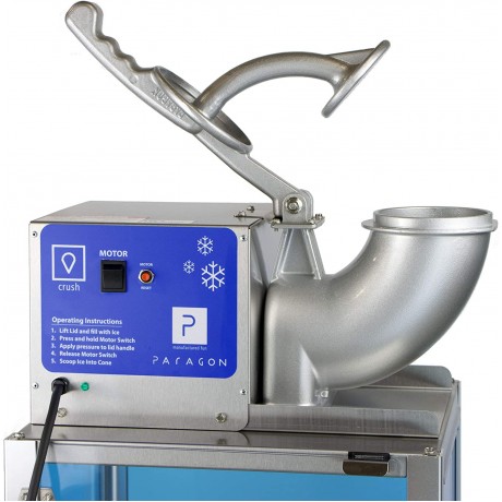 Paragon Manufactured Fun Arctic Blast SNO Cone Machine for Professional Concessionaires Requiring Commercial Heavy Duty Snow Cone Equipment 1 3 Horse Power 792 Watts Blue B000FMI9T2