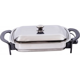 Precise Heat Stainless Steel 16-Inch Rectangular Surgical Electric Skillet B00453H8TE