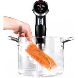 Chefman Sous Vide Immersion Circulator w  Precise Temperature Programmable Digital Touch Screen Display and Easy to Use Controls Black B077P73F2V