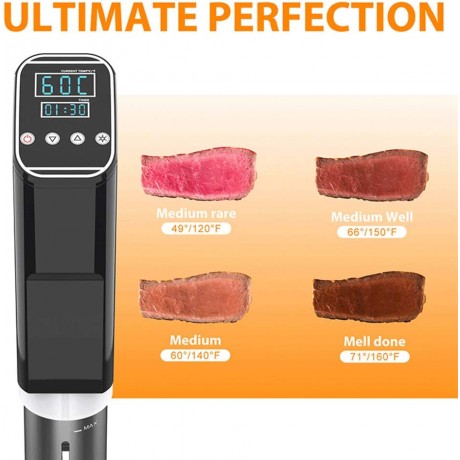 Sous Vide Machine Cooker Immersion Circulator w Precise Temperature Display and Easy to Use Controls B07MZQ27S3
